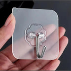 Transparent Stainless Steel Strong Self Adhesive Hooks Key Storage Hanger