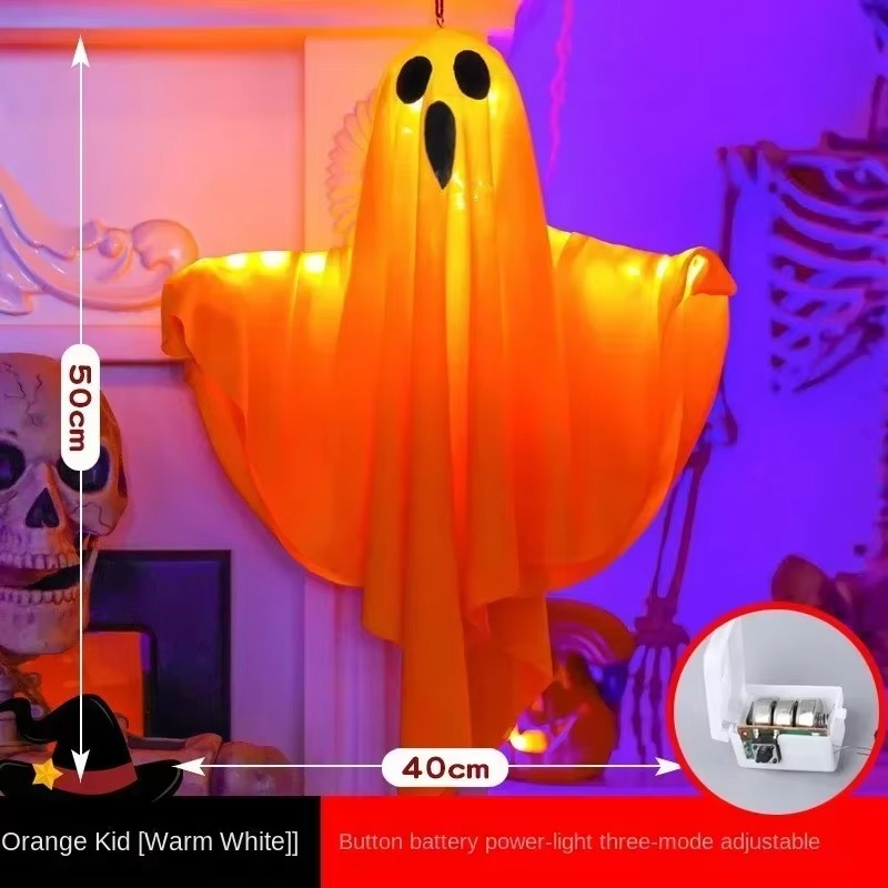 Halloween Glowing Ghost Light Outdoor Decor Garden Prop Party Home Hanging Decor