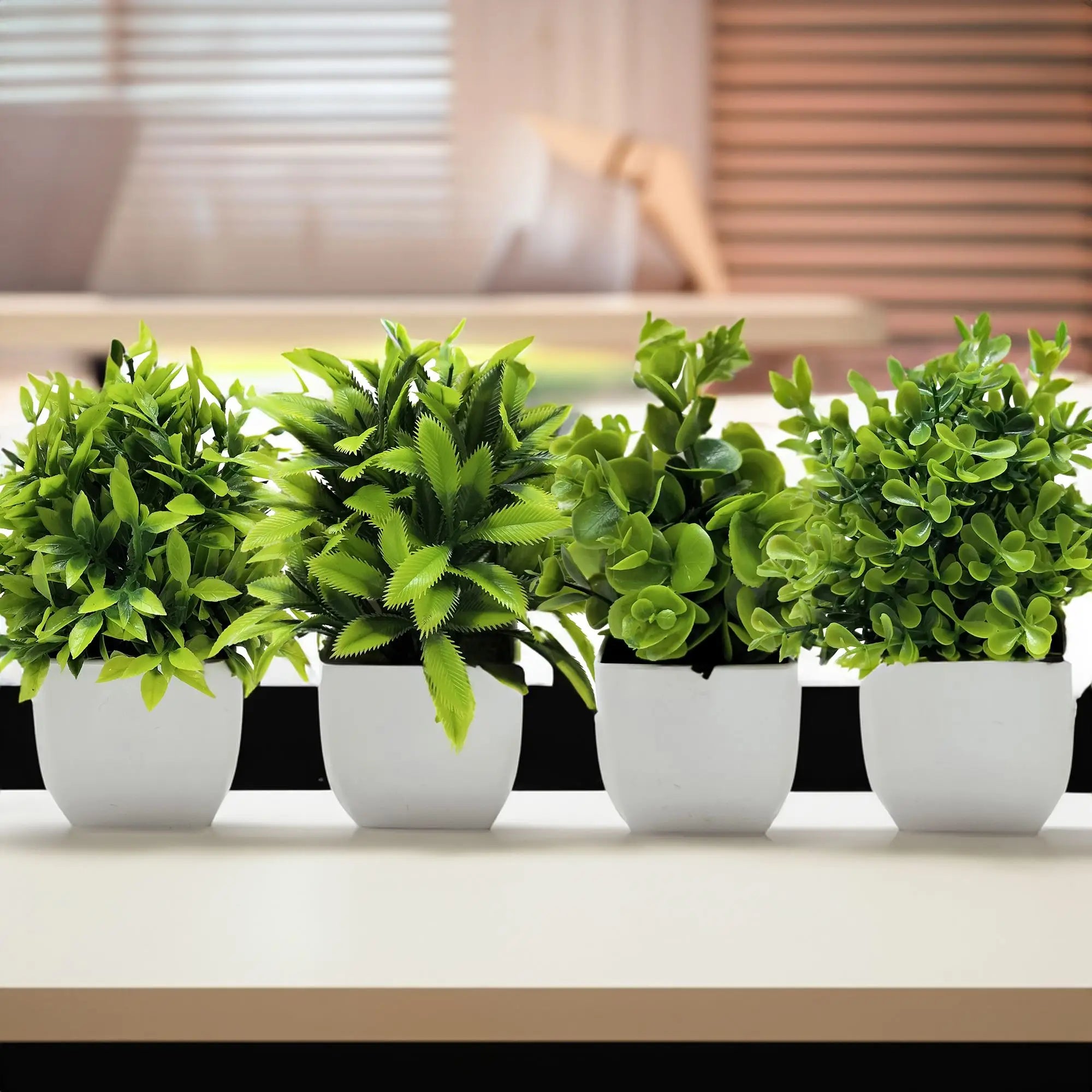 Tree Window Sill Office Table Desktop Decoration Plastic Garden Fake Plant