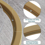 Small Glass Coffee Table Round Gold Coffee Table for Small Modern  Table