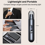 Rechargeable Electric Nose Hair Trimmer Ear & Eyebrow Clipper Portable USB Mini