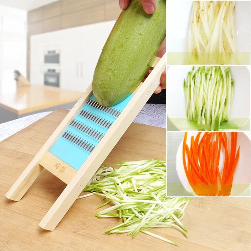 Wooden Vegetable Grater Potato Slicer Household Vegetable Fruit carrot