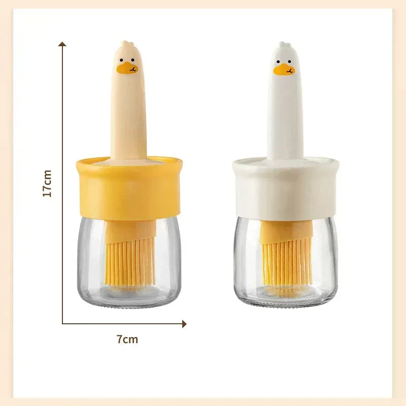 Silicone Bottle Kitchen Pancake Baking Silicone Brush Heat-resistant Glass Oil