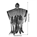 Halloween Hanging Ghost Realistic Scary Skeleton Grim Reaper Haunted House Decoration