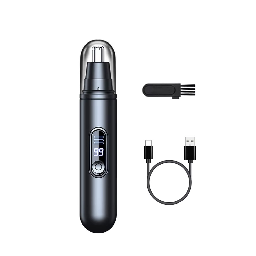 Rechargeable Electric Nose Hair Trimmer Ear & Eyebrow Clipper Portable USB Mini