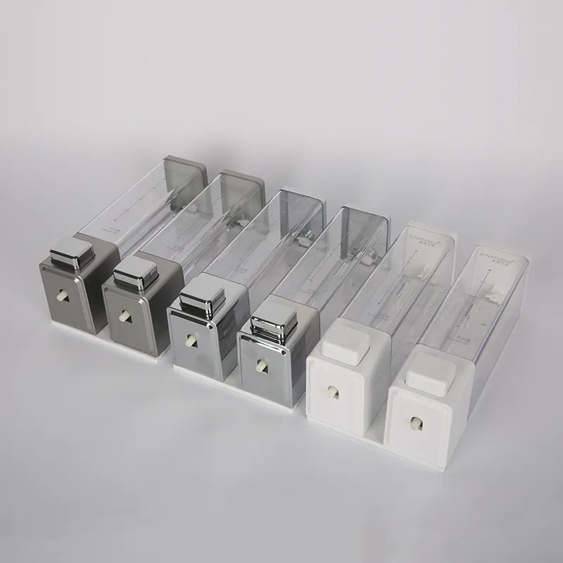 Wall Soap Dispenser Shower Dispenser Chrome Finish Square Liquid Soap