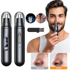 Rechargeable Electric Nose Hair Trimmer Ear & Eyebrow Clipper Portable USB Mini